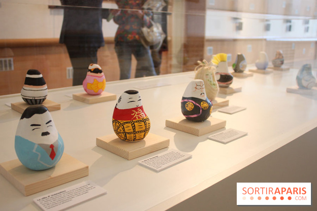Exposition Okiagari Koboshi, les poupées japonaises au Chai de Bercy