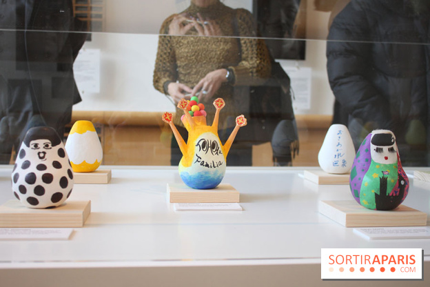 Exposition Okiagari Koboshi, les poupées japonaises au Chai de Bercy