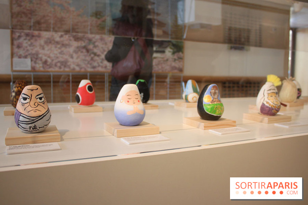 Exposition Okiagari Koboshi, les poupées japonaises au Chai de Bercy