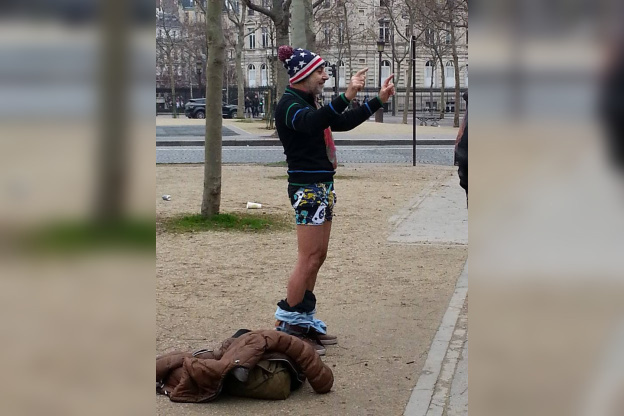 No Pants Subway Ride Paris 2014