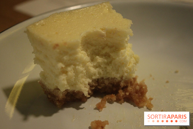 Restaurant à Burgers Maison à Paris, le cheese cake (ce qu'il en reste)