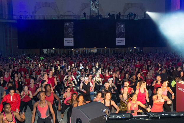 Le Grand Palais, transformé en salle de fitness géante