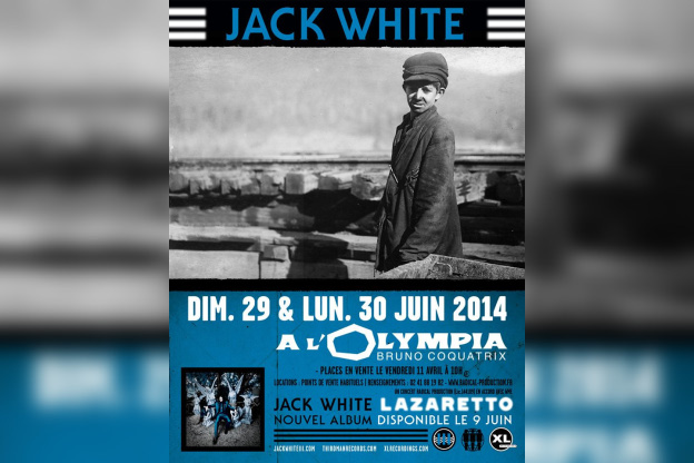 Jack White en concerts à l’Olympia de Paris en juin 2014