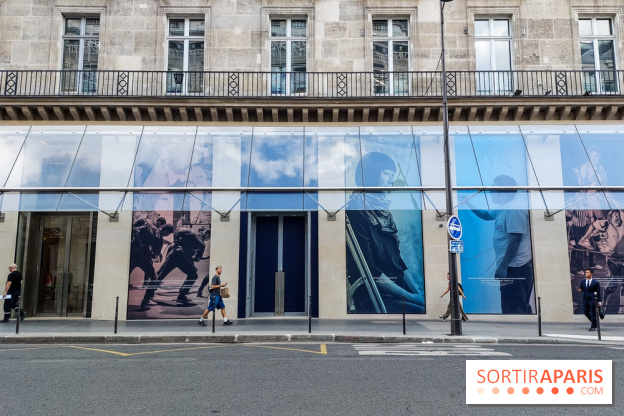 Paris : une installation de photos visible sur la future Fondation Cartier située près du Louvre