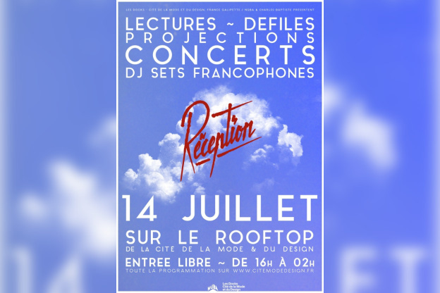Réception du 14 juillet 2014 sur le Rooftop de La Cité de la Mode et du Design