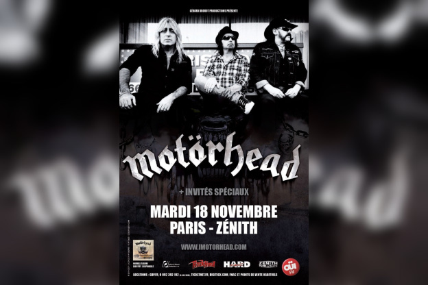 Motörhead en concert au Zénith de Paris en novembre 2014