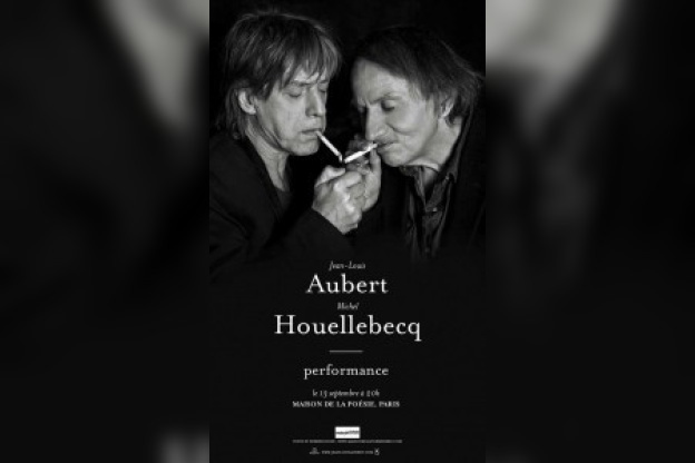 Jean-Louis Aubert et Michel Houellebecq à la Maison de la Poésie 