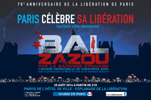 Bal de célébration des 70 ans de la libération de Paris sur le Parvis de l’Hôtel de Ville 