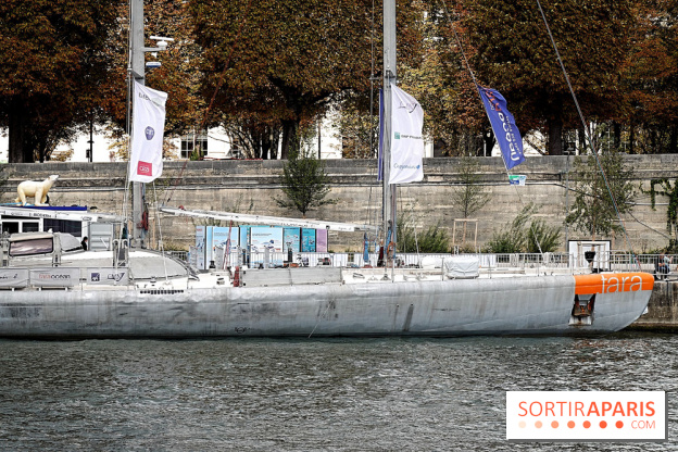 La goélette Tara amarrée à Paris : visites à bord et exposition à quai pour une plongée en Arctique