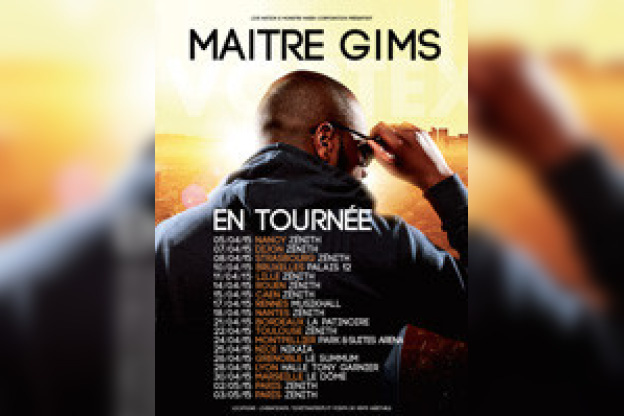 Maître Gims en concert à Paris Bercy en décembre 2015