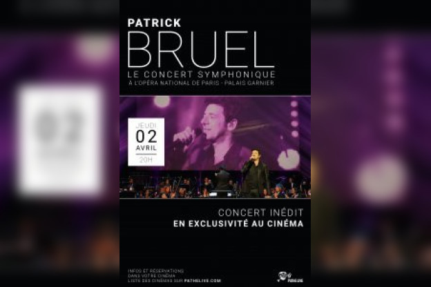 Patrick Bruel en concert Symphonique : retransmission au cinéma le 2 avril 2015