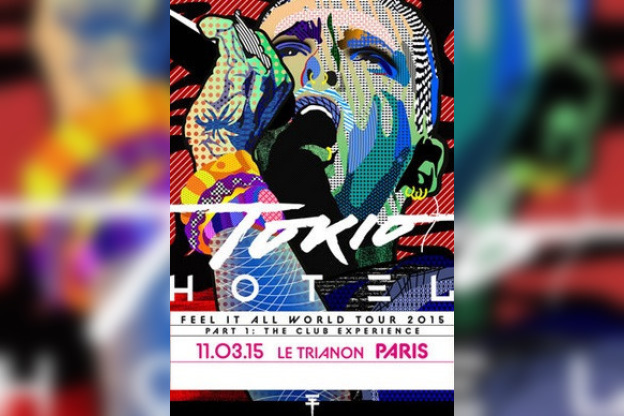Tokio Hotel en concert au Trianon de Paris en mars 2015