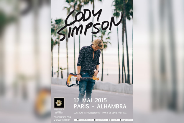Cody Simpson en concert à l’Alhambra de Paris 