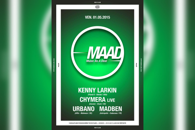 Maad au Rex Club avec Kenny Larkin