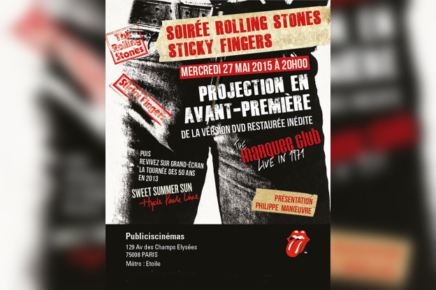Soirée Rolling Stones "Sticky Fingers" au Publicis Cinémas