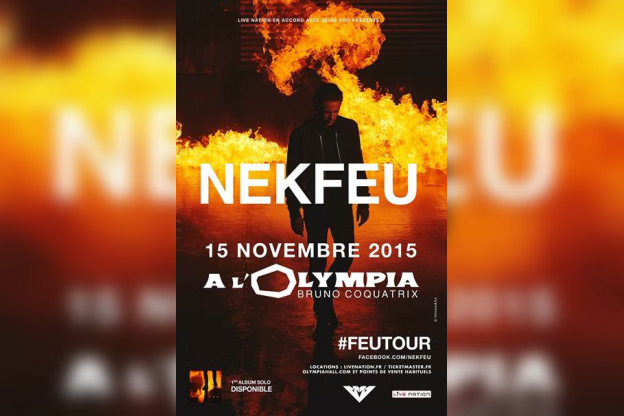 Nekfeu en concert à l’Olympia de Paris en novembre 2015