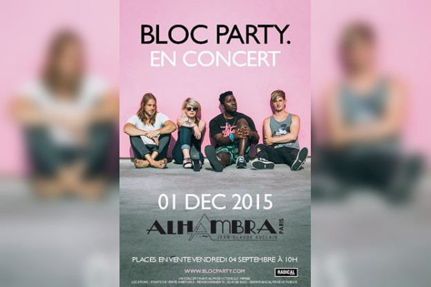 Bloc Party en concert à l’Alhambra de Paris en décembre 2015