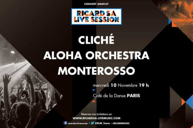Ricard S.A Live Music : nouvelle soirée de concerts gratuits au Café de La Danse 