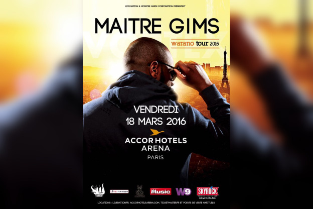 Maitre Gims en concert à l’AccorHotels Arena de Paris en 2016