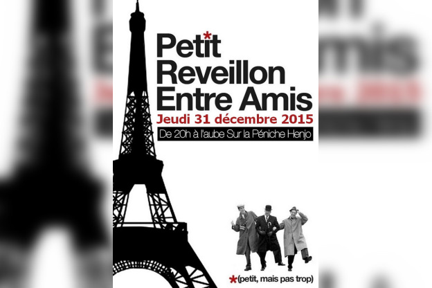 Réveillon du nouvel an 2016 : Petit Réveillon entre amis à la Péniche Henjo