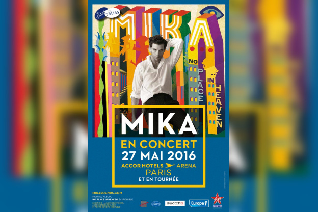Mika en concert à l'AccorHotels Arena de Paris en 2016