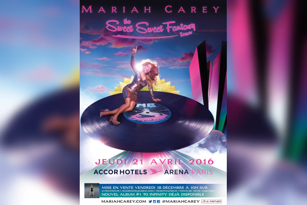 Mariah Carey en concert à Paris Bercy en 2016
