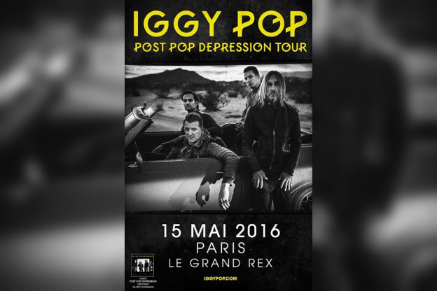 Iggy Pop en concert au Grand Rex de Paris en mai 2016