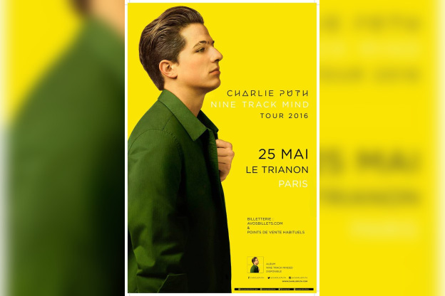 Charlie Puth en concert au Trianon de Paris en mai 2016