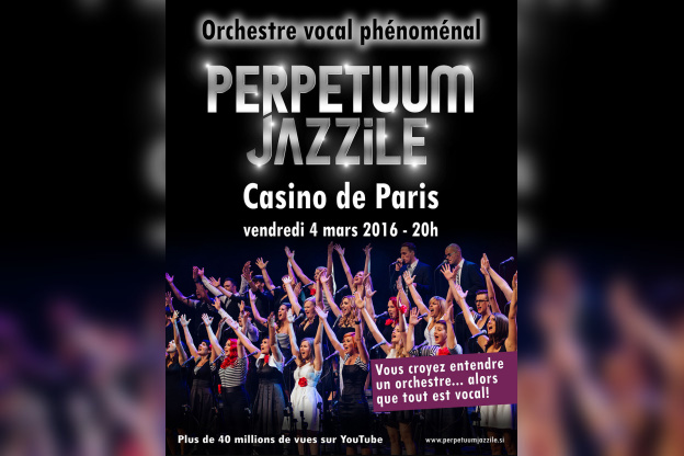 Perpetuum Jazzile en concert au Casino de Paris en mars 2016