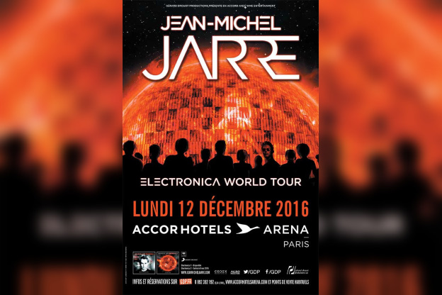Jean-Michel Jarre en concert à l’Arena Bercy de Paris en décembre 2016