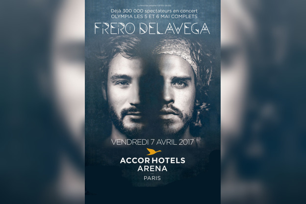Fréro Delavega en concert à l’Arena Bercy de Paris en avril 2017