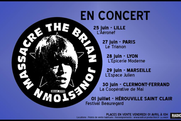 The Brian Jonestown Massacre en concert au Trianon de Paris en juin 2016