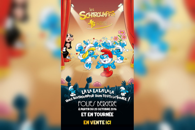Les Schtroumpfs, le spectacle musical, aux Folies Bergère de Paris 
