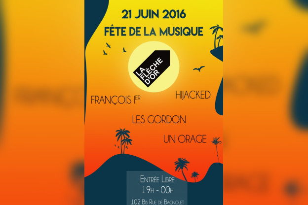 Fête de la musique 2016 à la Flèche d’Or