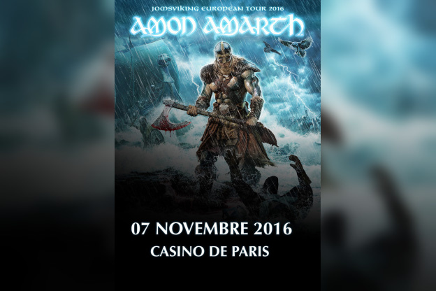 Amon Amarth en concert au Casino de Paris en novembre 2016