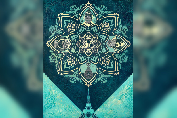 Exposition "Earth Crisis" by Shepard Fairey à la Galerie Itinerrance 