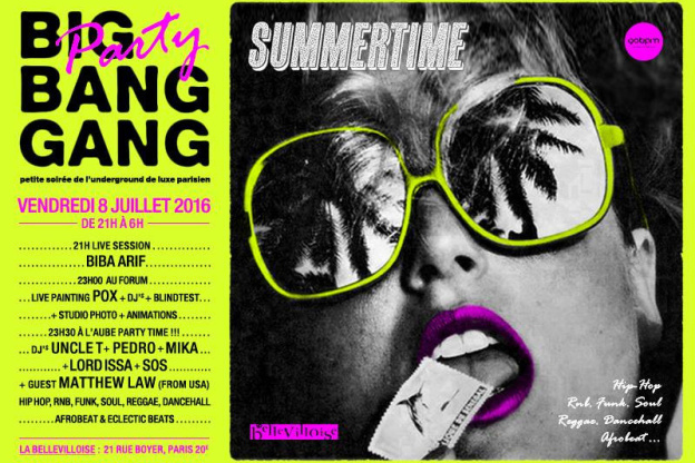 Big Bang Gang Party : Summertime à La Bellevilloise