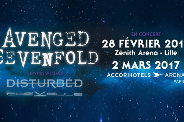 Avenged Sevenfold en concert à l'Arena Bercy de Paris en 2017