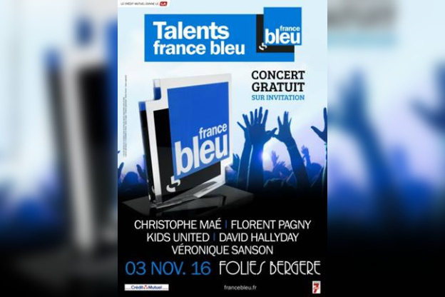 Concert des Talents France Bleu 2016 aux Folies Bergère de Paris