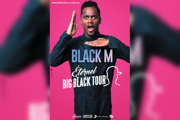 Black M en concert à l'AccorHotels Arena de Paris en 2017 