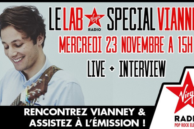 Vianney en concert et rencontre au Lab Virgin Radio