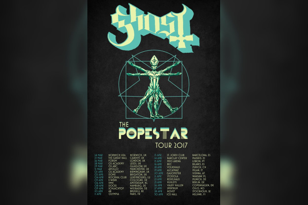 Ghost en concert à l’Olympia de Paris en avril 2017