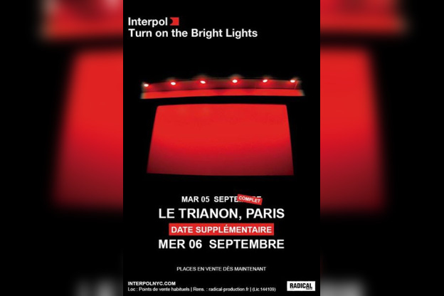 Interpol en concerts au Trianon de Paris en septembre 2017