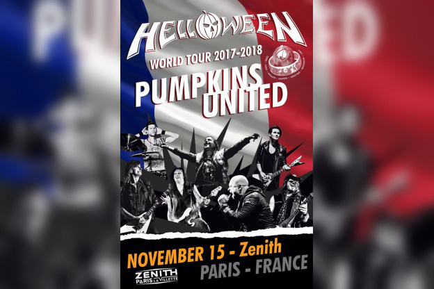 Helloween en concert au Zénith de Paris en novembre 2017