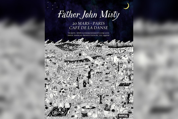 Father John Misty en concert au Café de La Danse en mars 2017