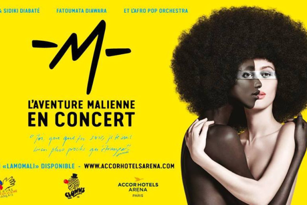LAMOMALI de -M- en concert à l'Arena Bercy de Paris en décembre 2017