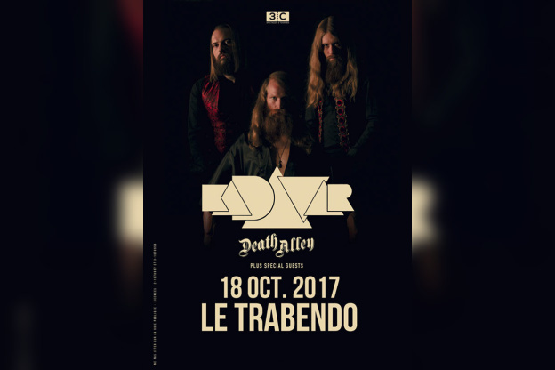 Kadavar et Death Alley en concert au Trabendo de Paris en octobre 2017