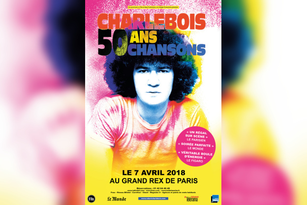 Robert Charlebois en concert au Grand Rex de Paris en avril 2018