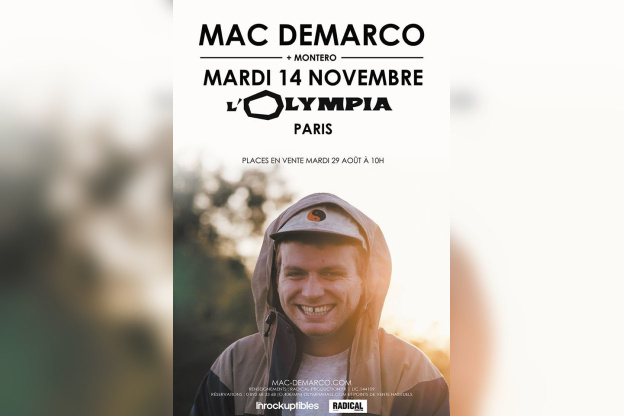 Mac Demarco en concert à l'Olympia de Paris en novembre 2017