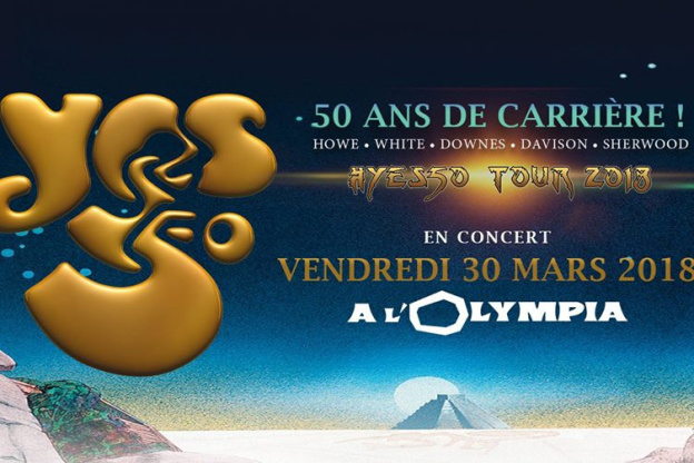 Yes en concert à l'Olympia de Paris en mars 2018